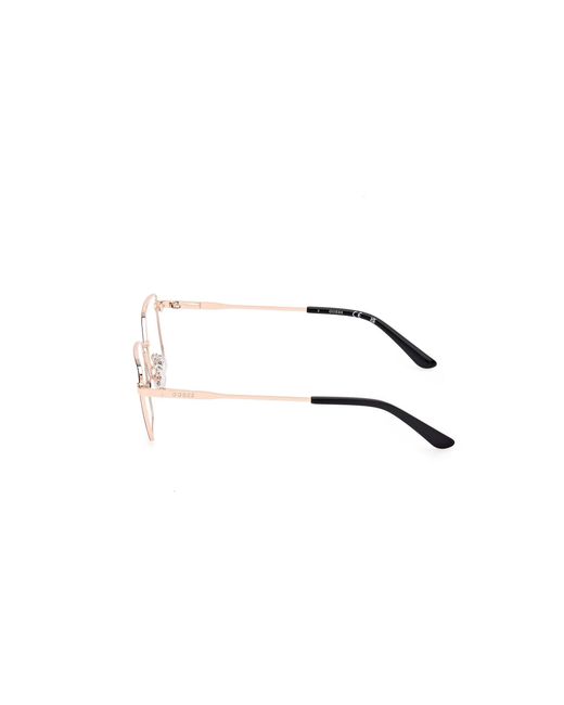 Guess Black Gu50168 083 Optical Frames Metal Geometric Normal