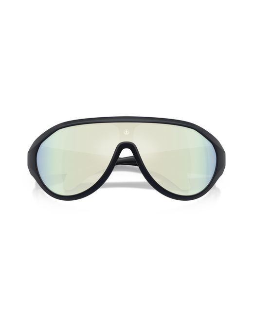 Moncler Black Me8009U Bombolle 50306J Sunglasses Injected Round Mirror