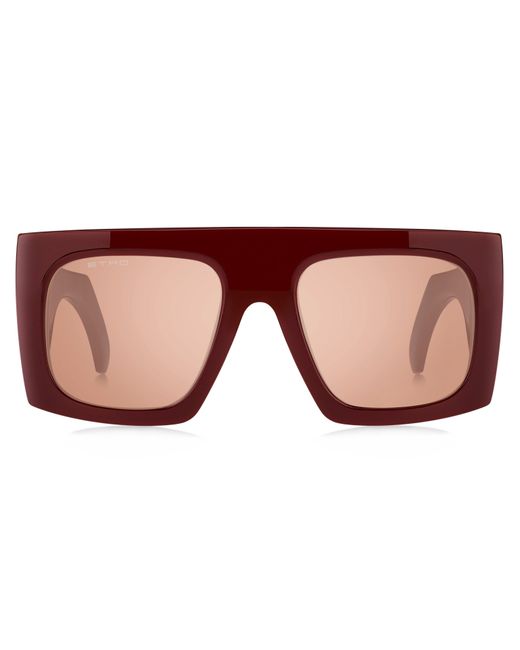 Etro Black Screen Lhf/2S Sunglasses Plastic Squared Mirrored Flash