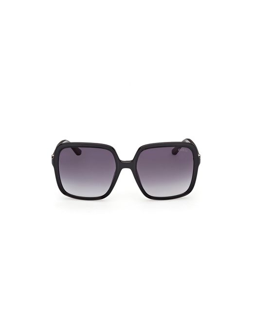 Guess Black Gu00280 01B Sunglasses Injected Smoke Squared Normal