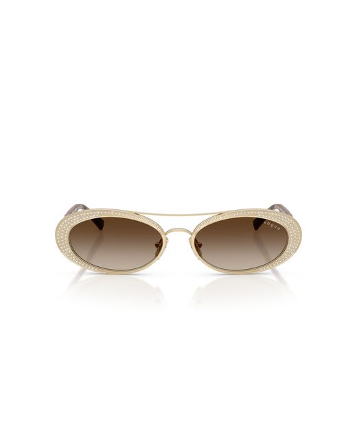 Vogue Eyewear Black Vo4348Sb 848/13 Sunglasses Metal Round Normal Nuanced