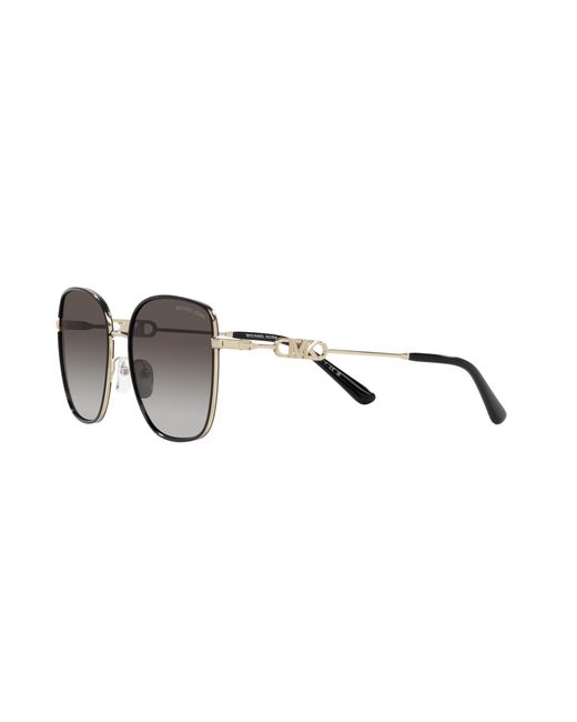 Michael Kors Black Mk1129J Empire Square 2 10148G Sunglasses Metal Squared Normal Shaded