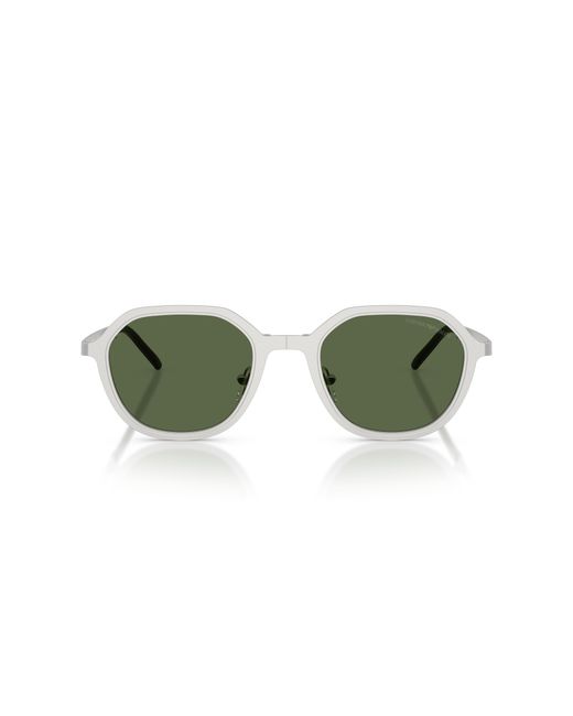 Emporio Armani Green Ea2176 301571 Sunglasses Metal Geometric Normal for men