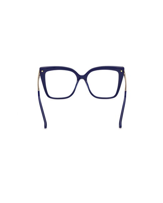 Max Mara Black Mm5144 090 Optical Frames Acetate Butterfly Normal