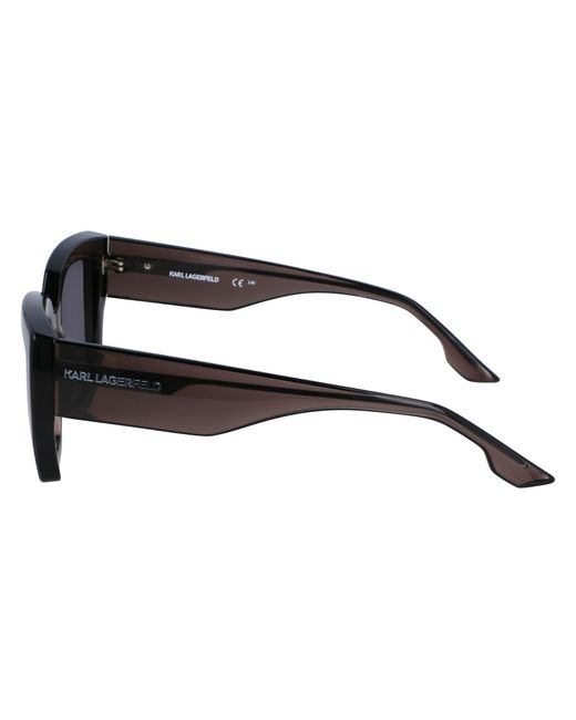 Karl Lagerfeld Black Kl6143S 020 Sunglasses Injected Squared Normal Normal