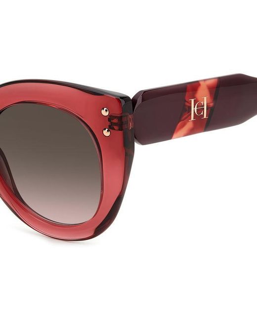 Carolina Herrera Black Her 0127/S 8Cq/Ha Sunglasses Acetate Cat Eye Shaded