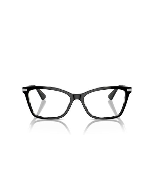 Dolce & Gabbana Black Dg3393 3372 Optical Frames Acetate Transparent Squared Normal