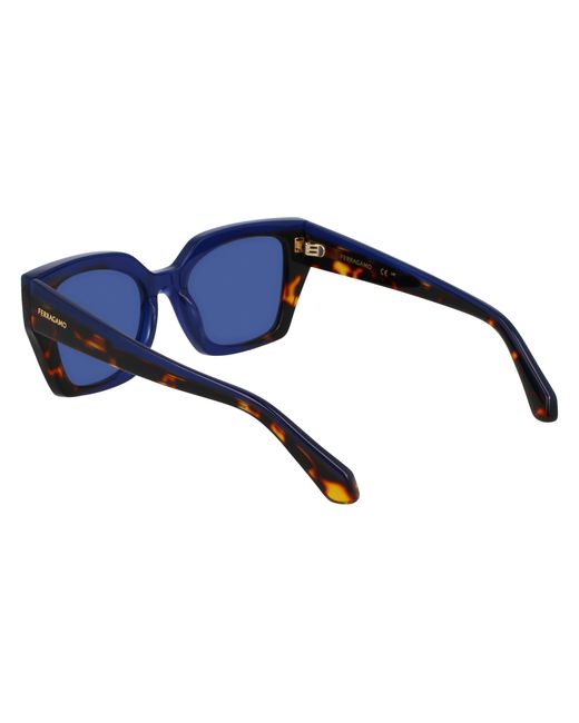 Ferragamo Black Sf2035S 424 Sunglasses Acetate Butterfly Normal
