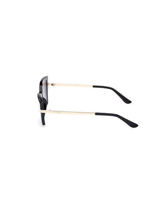 Guess Black Gu00216 01B Sunglasses Injected Smoke Squared Normal