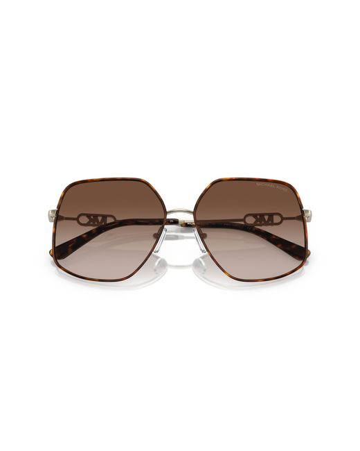 Michael Kors Black Mk1127J Empire Butterfly 101413 Sunglasses Metal Geometric Normal Shaded