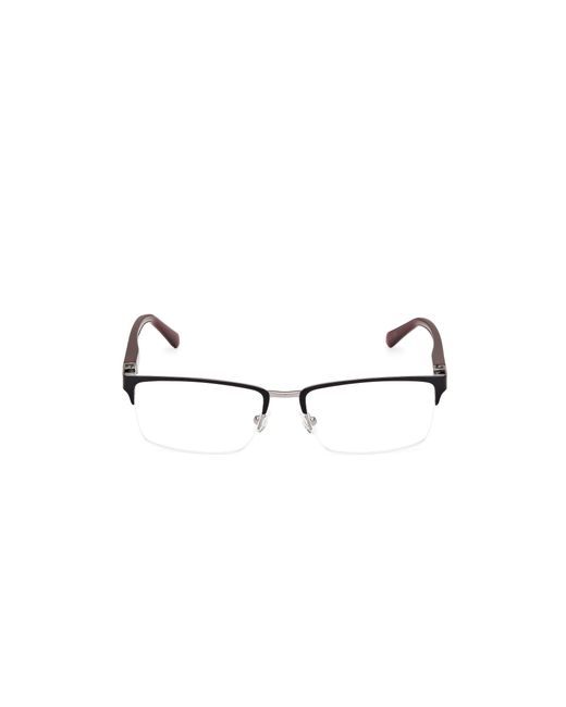 Guess Black Gu50191 002 Optical Frames Metal Squared Normal for men
