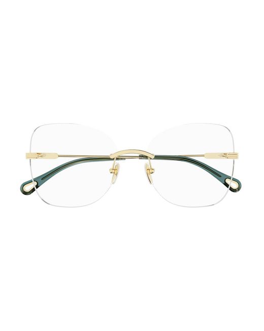 Chloé Black Ch0136O 001 Optical Frames Metal Oversize