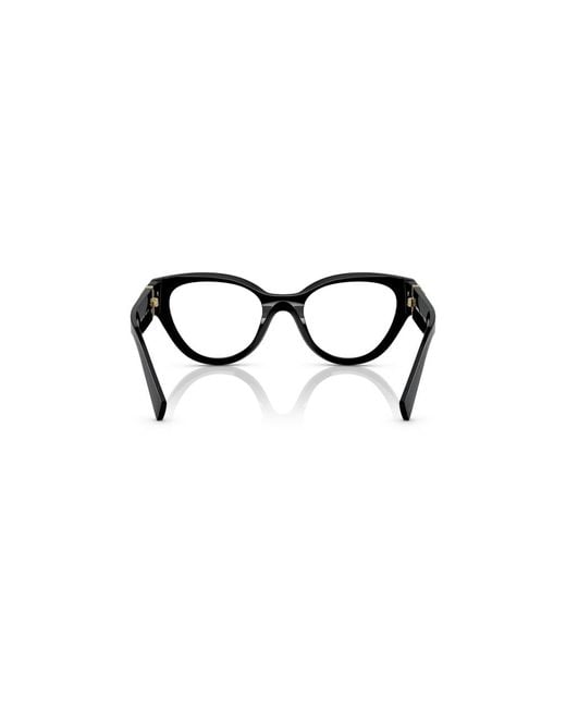 Miu Miu Black Mu 01Vv 1Ab1O1 Optical Frames Acetate Transparent Pantos Normal