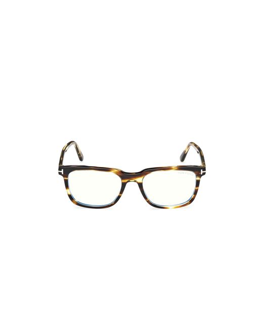 Tom Ford Black Ft6080-B 055 Optical Frames Acetate Squared Normal for men