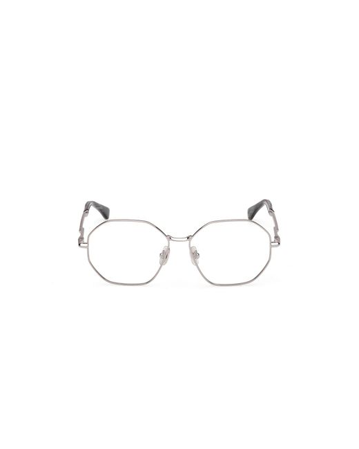 Max Mara Black Mm5207 014 Optical Frames Metal Geometric Normal