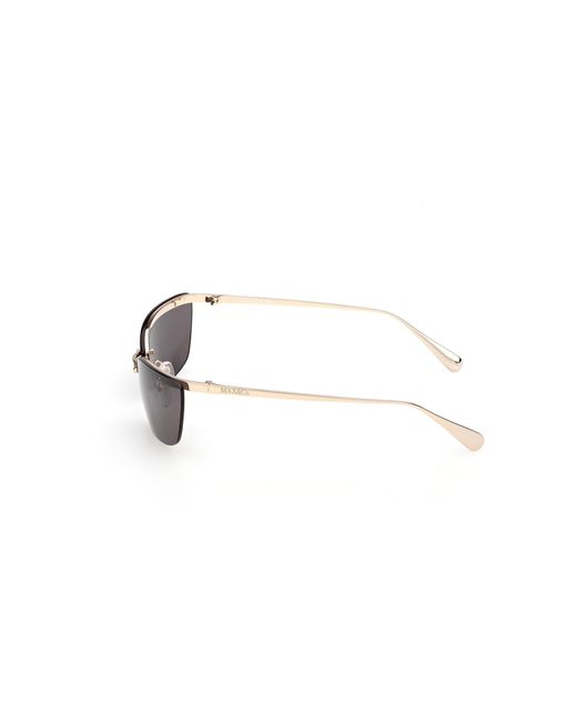 MAX&Co. Black Mo0150 32A Sunglasses Metal Smoke Butterfly Normal