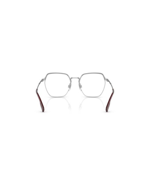 Burberry Black Be1371 Angelica 1005 Optical Frames Metal Transparent Geometric Normal