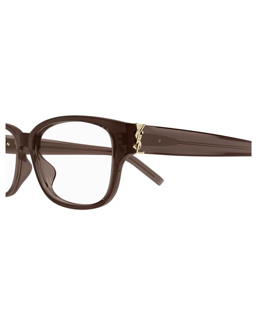 Saint Laurent Black Sl M149 011 Optical Frames Acetate Transparent Squared