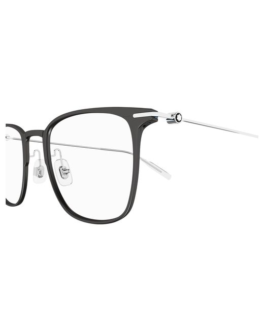 Montblanc Black Mb0356O 010 Optical Frames Transparent Squared for men