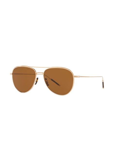 Oliver Peoples Black Ov1276St Tk-3 531153 Sunglasses Titanium Pilot Normal