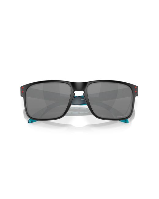 Oakley Black Oo9102 Holbrook 9102Y2 Sunglasses Plastic Squared Mirrored Prizm for men