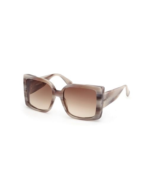 Max Mara Black Mm0131 Hinge 20F Sunglasses Acetate Squared Normal