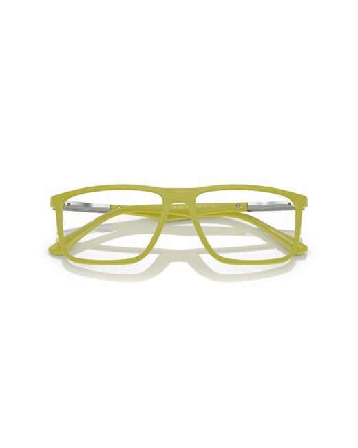 Emporio Armani Black Ea3221 6010 Optical Frames Injected Squared for men