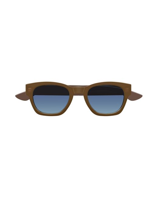 McQueen Black Am0530S 003 Sunglasses Acetate Round for men