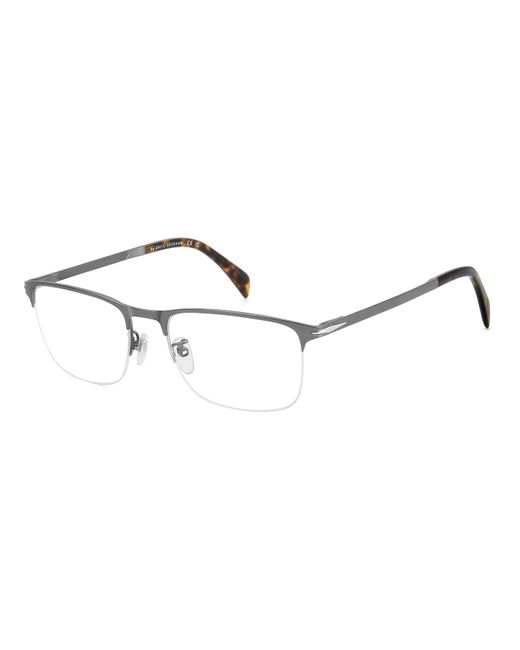David Beckham Black Db 1146 R80 Optical Frames Metal Squared for men