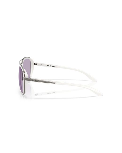 Oakley Black Oo4129 Split Time 412929 Sunglasses Metal Round Normal