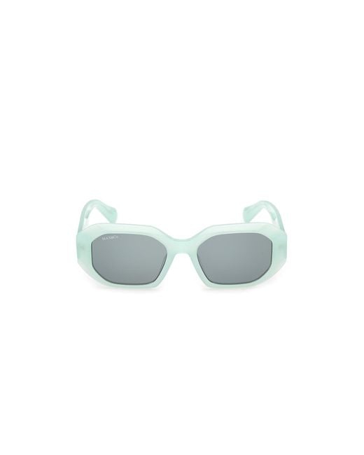 MAX&Co. Blue Mo0152 93N Sunglasses Acetate Geometric Normal