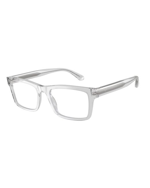Emporio Armani Black Ea3254 6250 Optical Frames Acetate Squared Normal for men