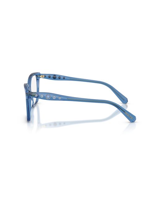 Swarovski Black Sk2061 1100 Optical Frames Acetate Transparent Squared Normal