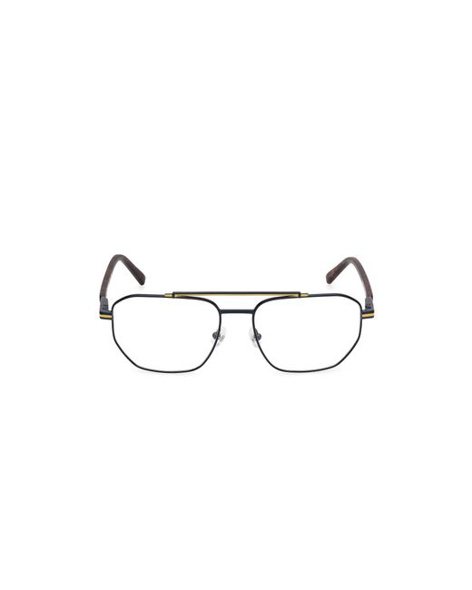 Timberland Black Tb50049 091 Optical Frames Metal Squared Normal for men