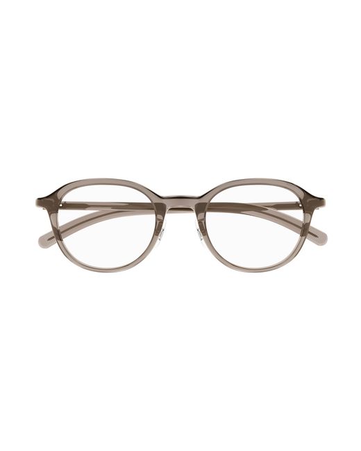 Montblanc Black Mb0419Oj 004 Optical Frames Transparent Round for men