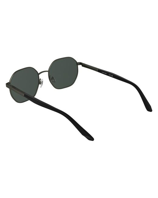 Calvin Klein Black Ck25110S 072 Sunglasses Metal Squared Normal