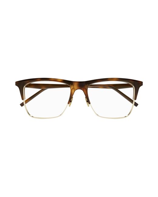 Saint Laurent Black Sl 786 001 Optical Frames Bio-Inject Transparent Squared