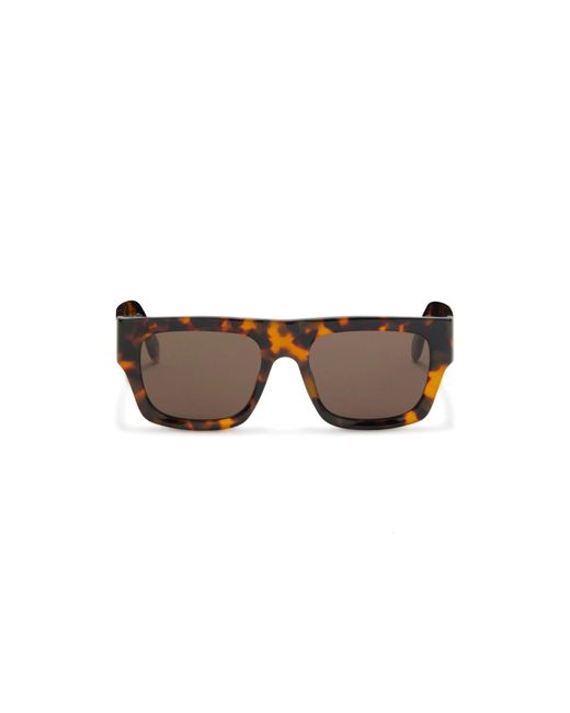 Palm Angels Black Peri049 Pixley 6064 Sunglasses Acetate Squared Normal