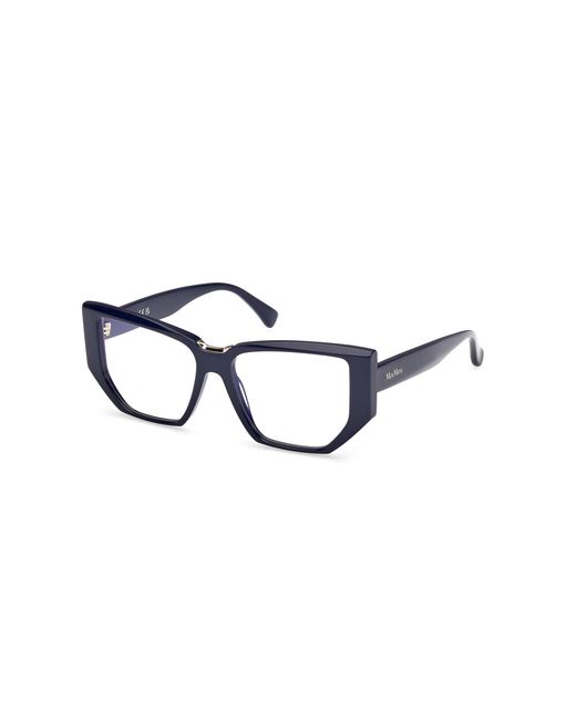 Max Mara Black Mm5179-B 001 Optical Frames Acetate Geometric Normal