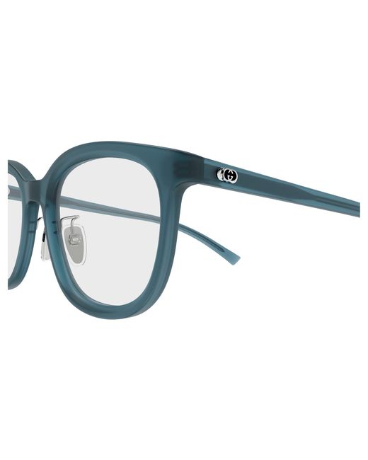 Gucci Black Gg1949Ok 003 Optical Frames Acetate Transparent Round for men