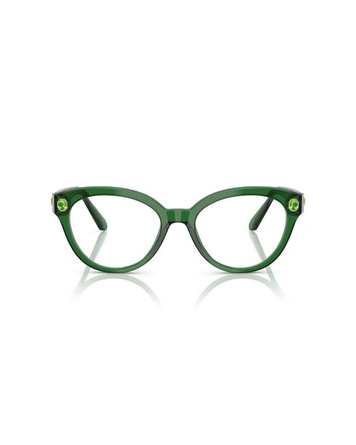 Swarovski Black Sk2037 1064 Optical Frames Acetate Round Normal