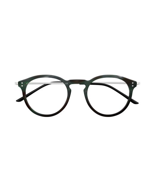 Gucci Black Gg1710O 004 Optical Frames Acetate Transparent Round for men
