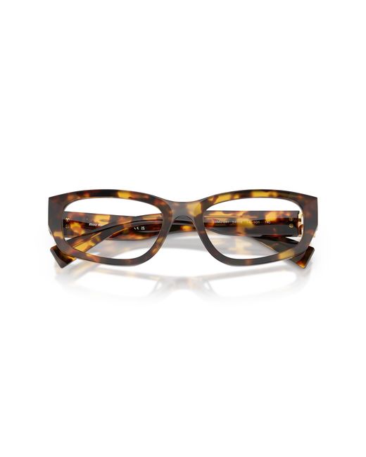 Miu Miu Black Mu 04Yv 14L1O1 Optical Frames Acetate Geometric Normal