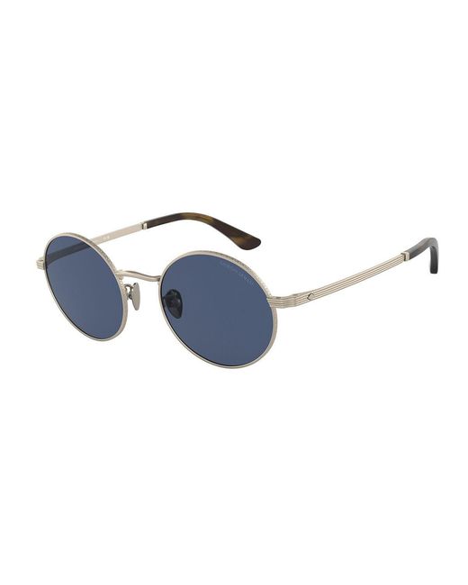 Giorgio Armani Black Ar6140 300280 Sunglasses Steel Round Normal for men