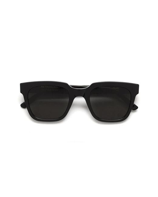 Retrosuperfuture Black Oqu Giusto Sunglasses Acetate Squared Normal