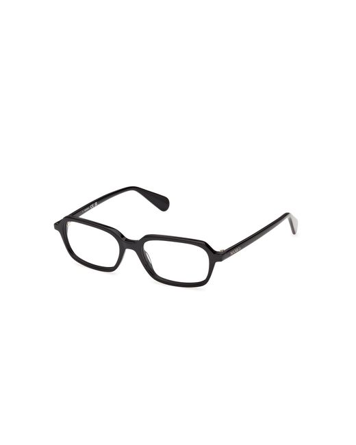 MAX&Co. Black Mo5218 001 Optical Frames Acetate Squared Normal