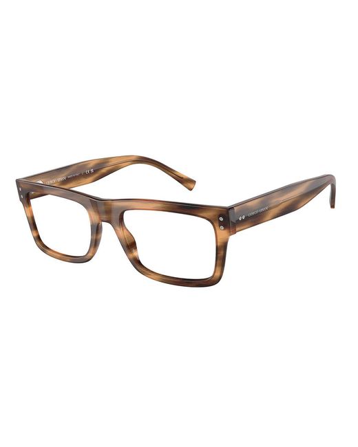 Giorgio Armani Black Ar7232 5921 Optical Frames Acetate Transparent Squared Normal for men
