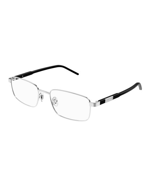 Gucci Black Gg1801O 001 Optical Frames Metal Transparent Squared for men