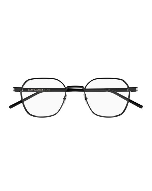Saint Laurent Black Sl 883 004 Optical Frames Metal Transparent Round