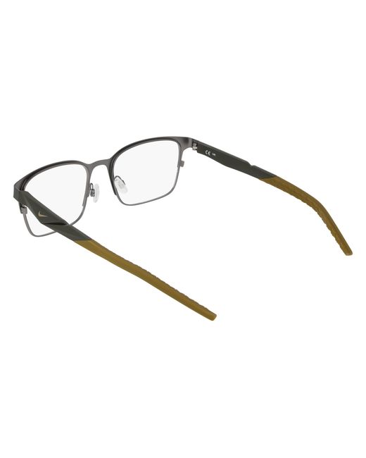 Nike Black 8185 302 Optical Frames Metal Squared Normal for men